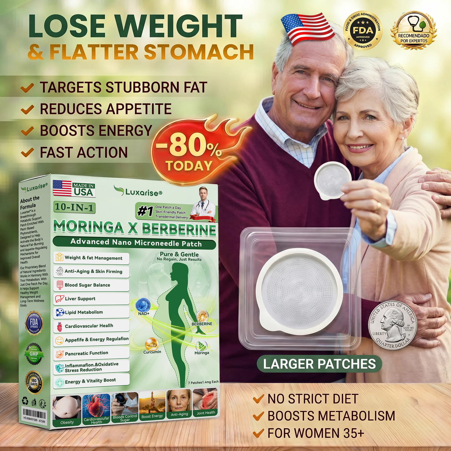 𝐋𝐔𝗫𝐀𝙍𝐈𝑆𝐄® 𝑴𝒐𝒓𝒊𝒏𝒈𝒂 & 𝑩𝒆𝒓𝒃𝒆𝒓𝒊𝒏𝒆 𝟏𝟎-𝐈𝐍-𝟏 𝐀𝐝𝐯𝐚𝐧𝐜𝐞𝐝 𝐍𝐚𝐧𝐨 𝐌𝐢𝐜𝐫𝐨𝐧𝐞𝐞𝐝𝐥𝐞 𝐏𝐚𝐭𝐜𝐡🩹